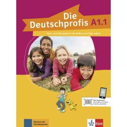 Die Deutschprofis A1.1 Kurs- und Übungsbuch mit Audios und Clips